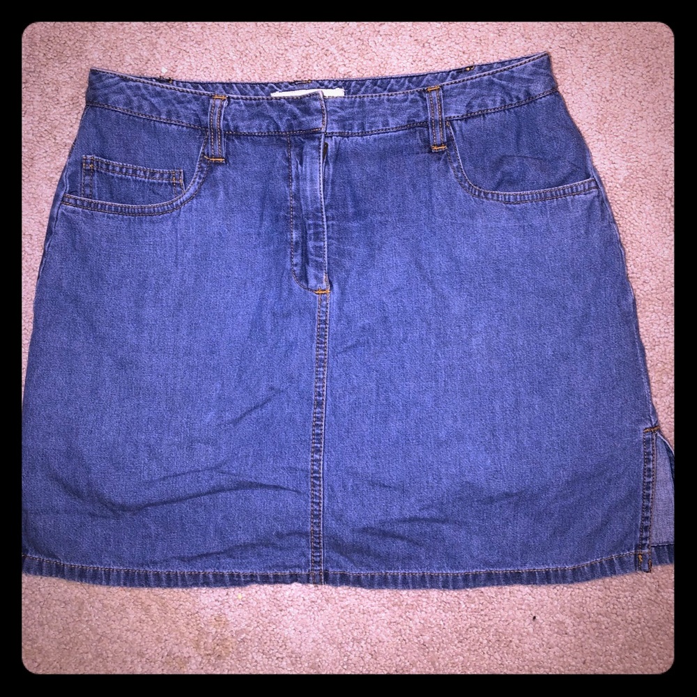 Blue jean skort